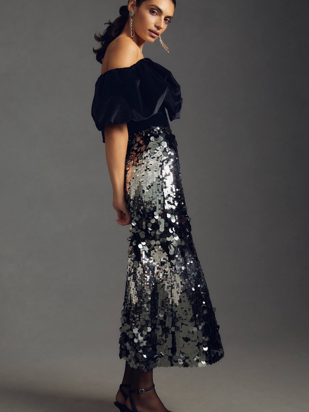 Mare Mare x Anthropologie ombré sequin skirt